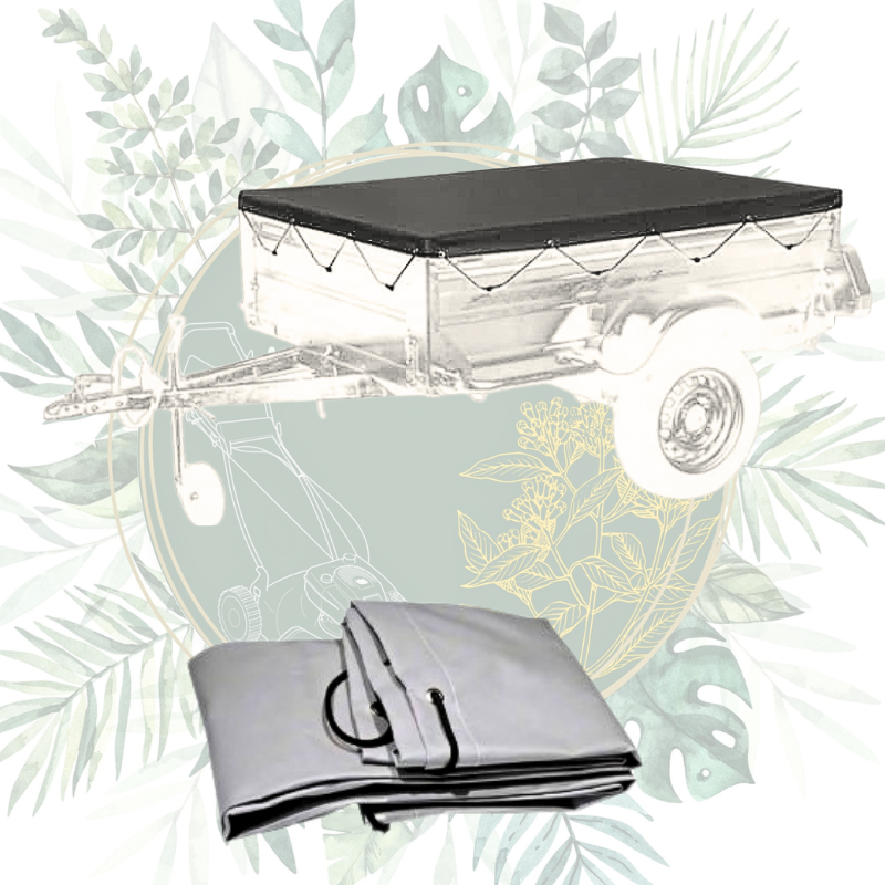 Bâche plate pour remorque 233 x 132 x 39 cm - Protection efficace