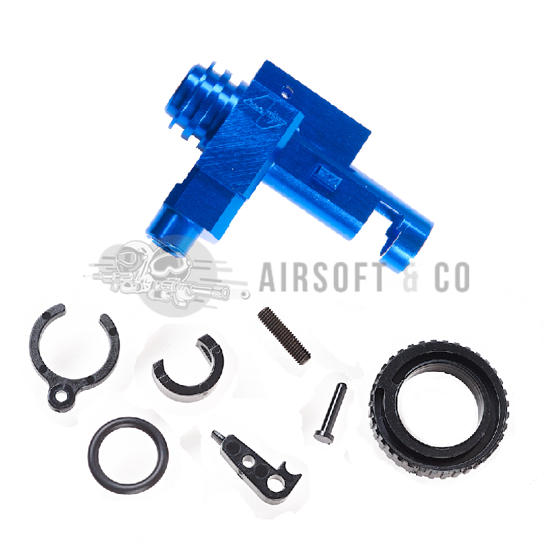 Bloc hop-up en aluminium CNC pour M4 - Précision et Performance