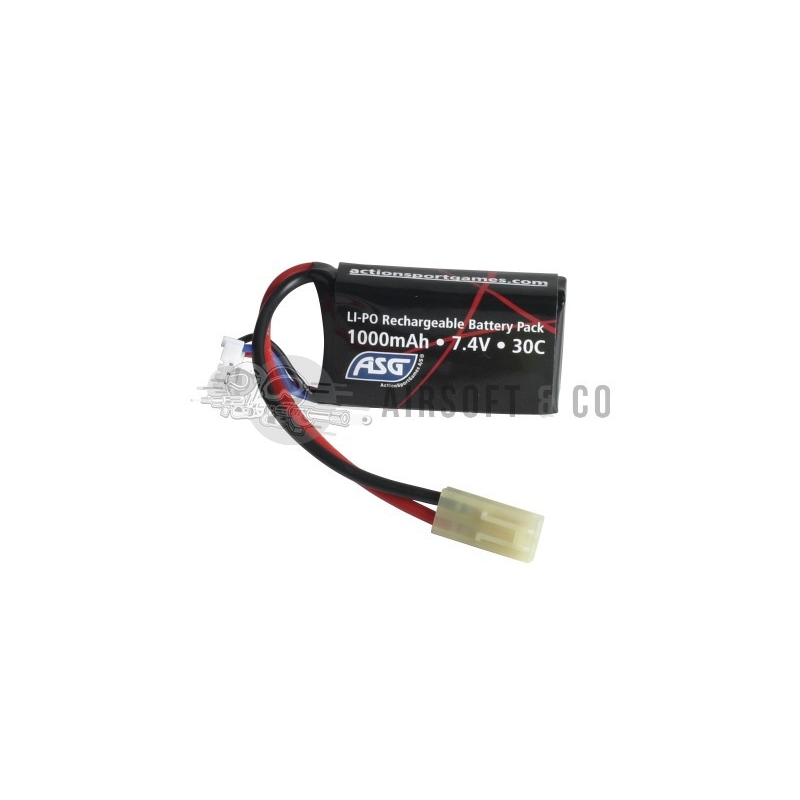 Batterie LiPo 7.4 V 1000 mAh 30C - Équipement Sportif