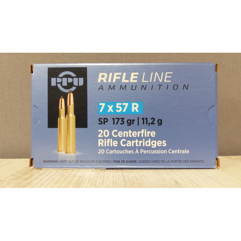 Munitions PPU 7x57 R, 173 gr SP - Équipement Sportif