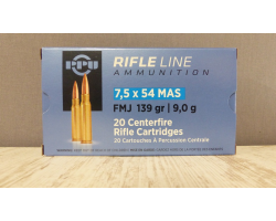 Munitions PPU 7,5x54, 139 gr FMJ - Équipement Sportif de Qualité