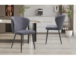 Chaise Tornado Corduroy Fabb Hyper 16 Gris - Mobilier Moderne et Confortable