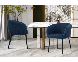 Chaise Sevilla Tissu Bleu - Élégance et Confort