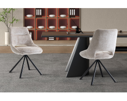 Chaise 'Dante' Tissu Beige - Élégance & Confort | Meubles