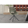 Chaise 'Dante' Tissu Vert - Élégance et Confort