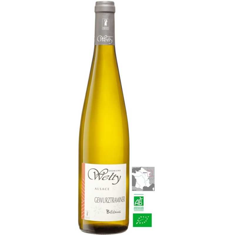Gewurztraminer Belenus Bio Welty 2021 - Vin Blanc Moelleux d'Alsace