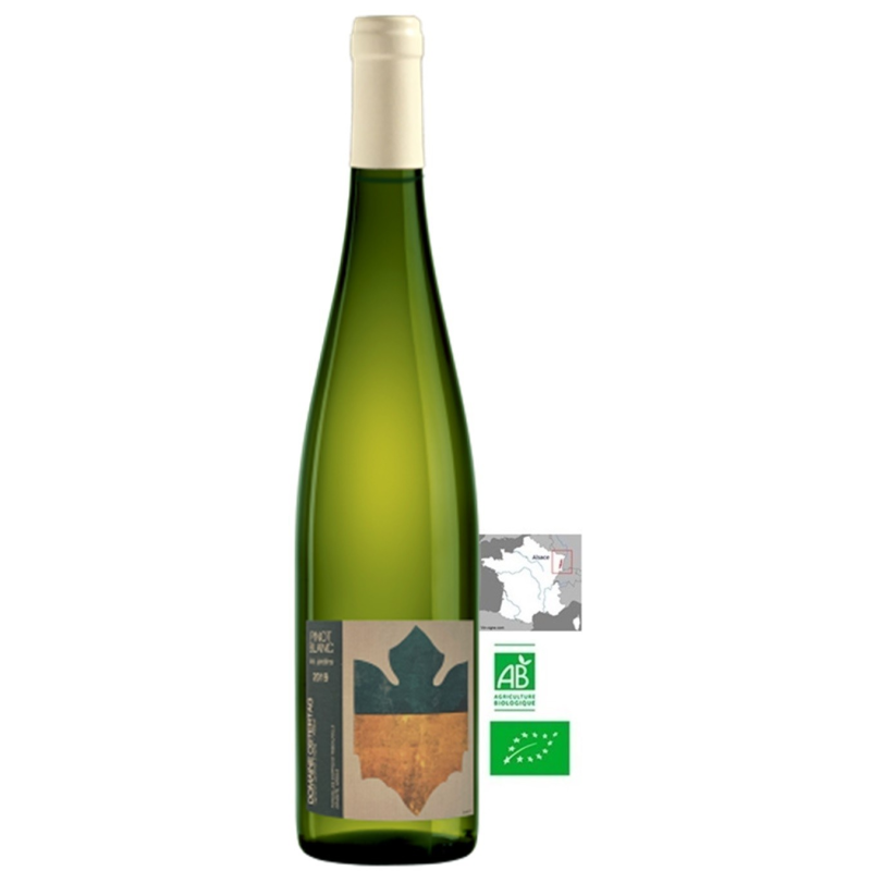 Pinot Blanc Ostertag Barriques Bio Alsace AOP 2019 - Vin Blanc Haut de Gamme