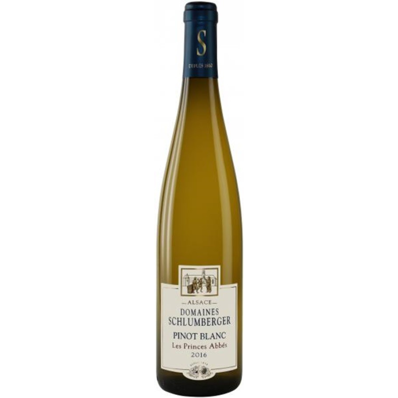 Pinot Blanc Princes Abbés Schlumberger 2016 - Vin blanc Alsace AOC