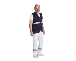 Gilet ambulancier sans manches Remi - Marine ou Blanc | Vêtements Professionnels