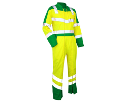 Combinaison haute visibilité Vigilance LMA - Vert Jaune