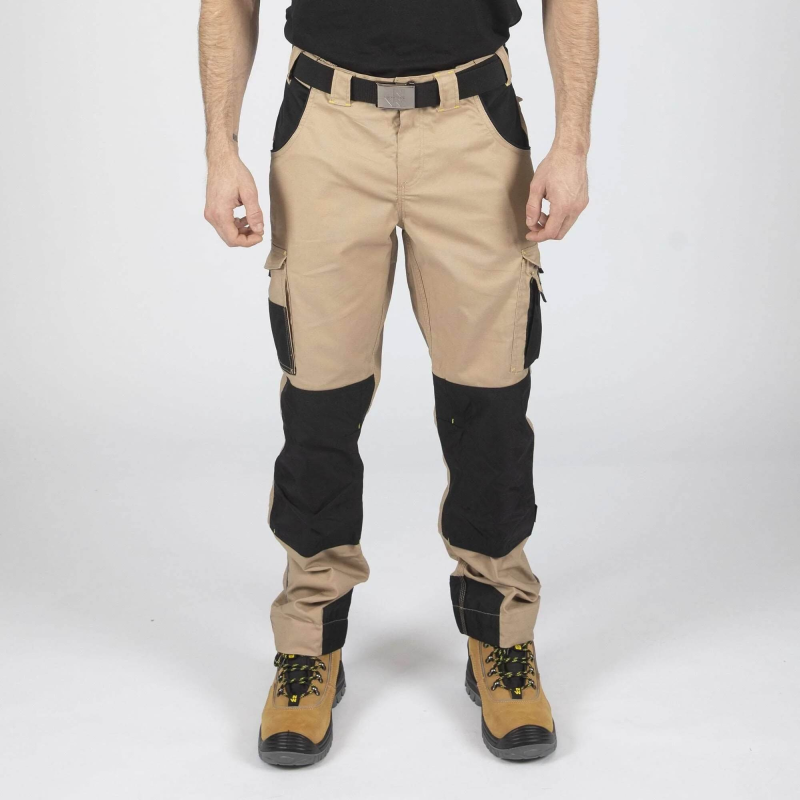 Pantalon de travail robuste Adam beige Nine Worths - Qualité et confort