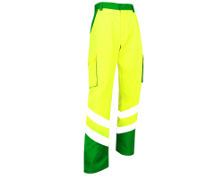 Pantalon de haute visibilité Balise EN ISO 20471 vert jaune - Sécurité & Confort