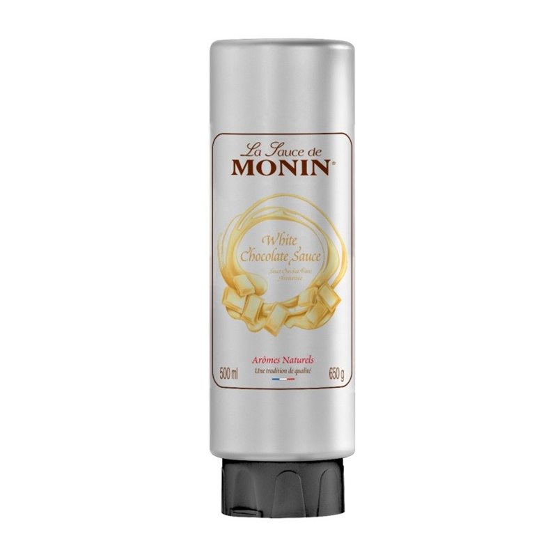 Sauce chocolat blanc Monin 50 cl - Un délice crémeux pour vos boissons