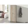 Armoire de rangement 'Ray' 2 portes et 4 étagères Sonoma - Meubles