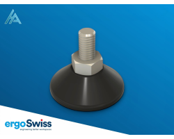 Pied ajustable M10x25 RF Ergoswiss - Charge max. 300 kg