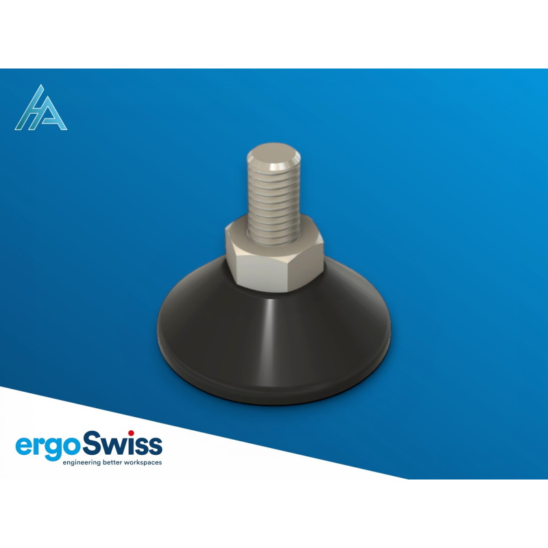 Pied ajustable M10x25 RF Ergoswiss - Charge max. 300 kg