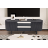 Meuble TV 'Lagos' 160 cm - Décor Brun Foncé | Élégance et Fonctionnalité