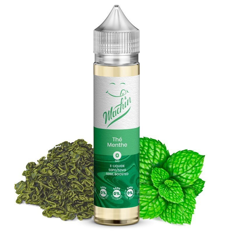 Thé menthe - Machin 50ml | E-Liquide Rafraîchissant