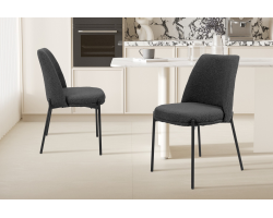 Chaise Ella en gris - Meubles modernes et élégants