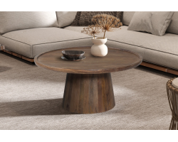 Table basse Jules en bois de manguier massif - 80x36 cm