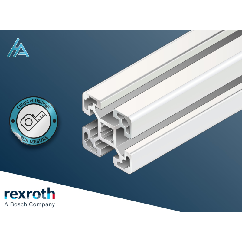 Profilé aluminium 40x40 Bosch Rexroth sur mesure - Qualité premium