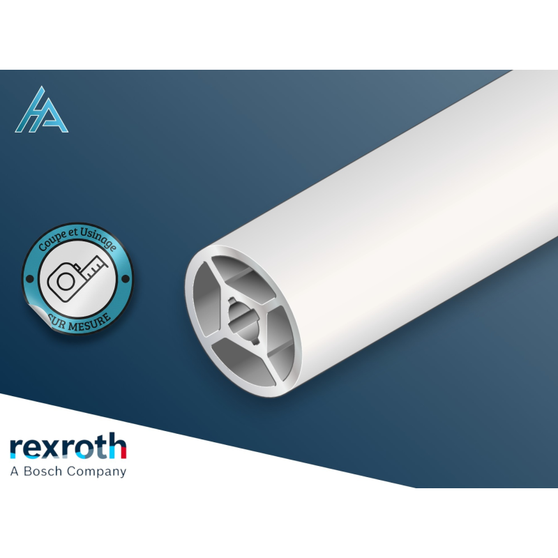 Profilé aluminium rond D28 Bosch Rexroth sur mesure - Haute qualité