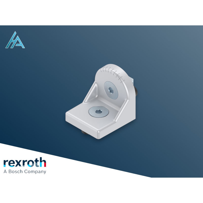 Équerre R40x43 Silver SET Bosch Rexroth - Montages Précis et Élégants