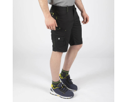 Bermuda de travail ripstop Jack noir Nine Worths | Vêtements professionnels
