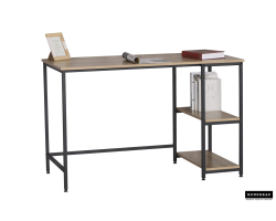 Bureau 'Rustico' en bois MDF et métal noir - Meubles modernes