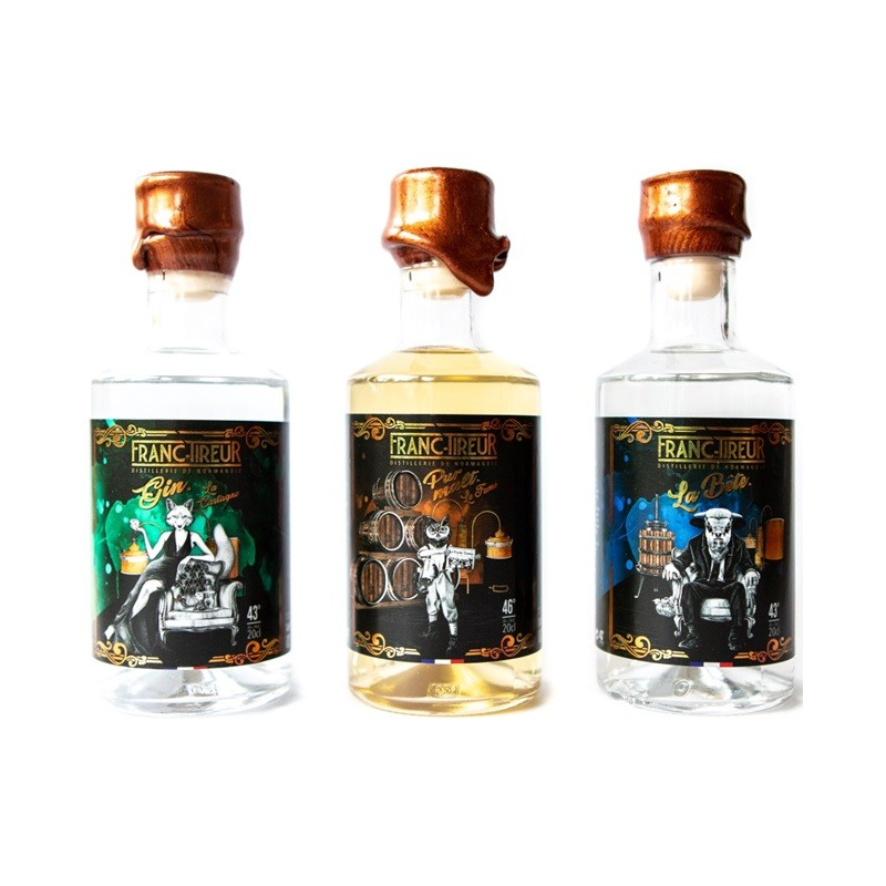 Coffret découverte Franc Tireur 60cl 43° - Spiritueux haut de gamme