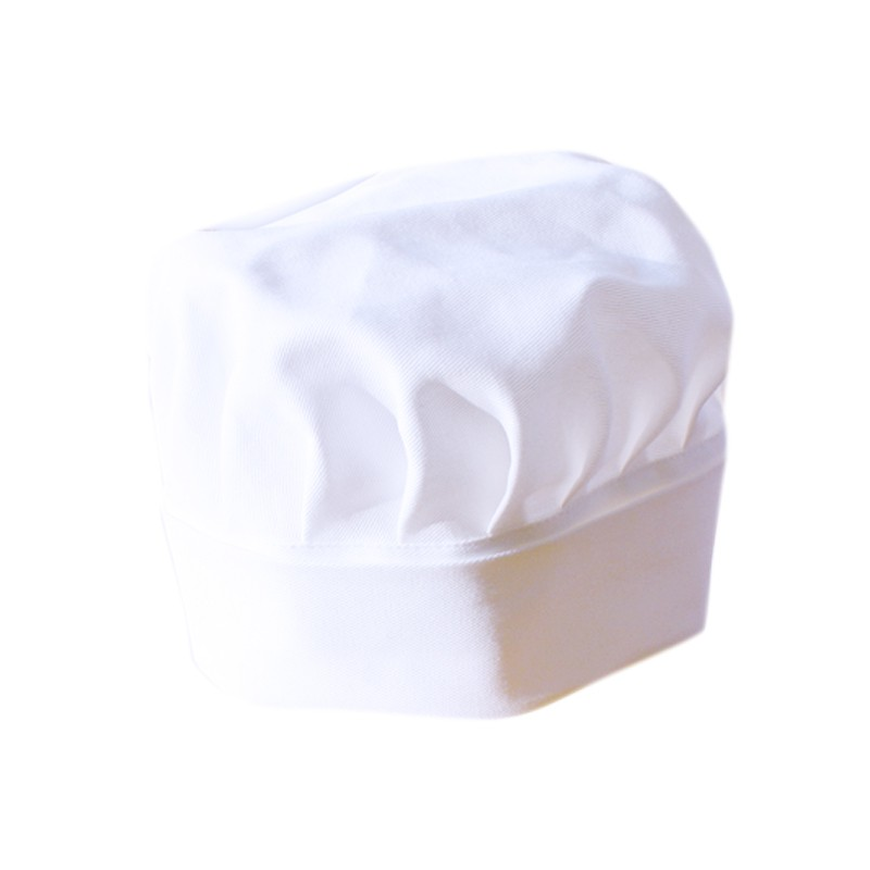 Toque de cuisinier blanche 100 % coton LMA - Vêtements de cuisine