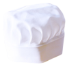 Toque de cuisinier blanche 100 % coton LMA - Vêtements de cuisine