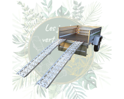 Rampes de chargement aluminium pliantes - Idéales pour votre jardin