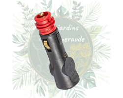 Prise allume-cigare mâle | Alimentation fiable pour jardin