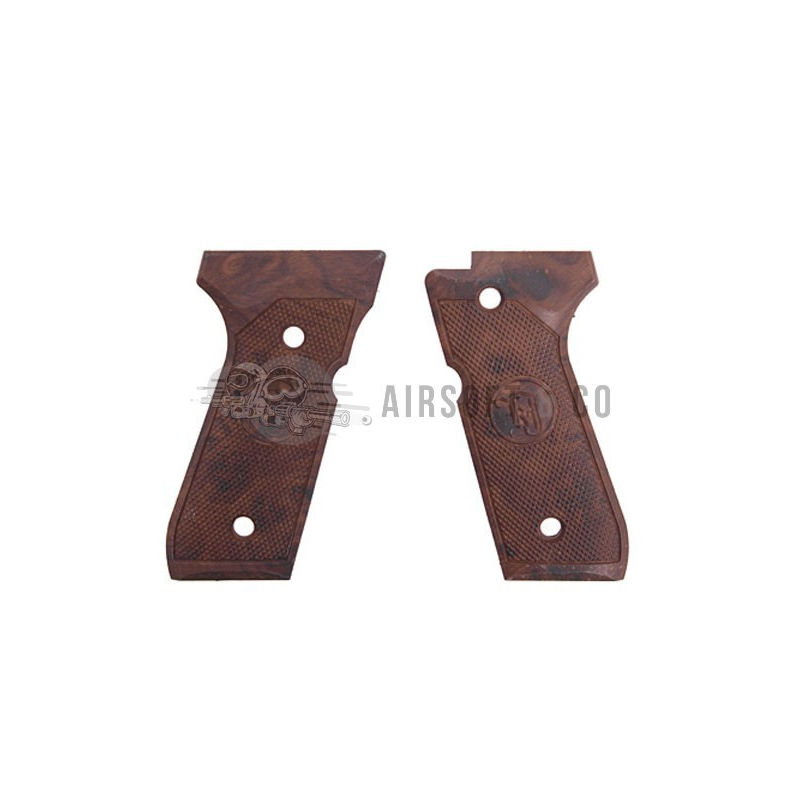 Grips imitation bois pour M9 GBB - Équipement Sportif