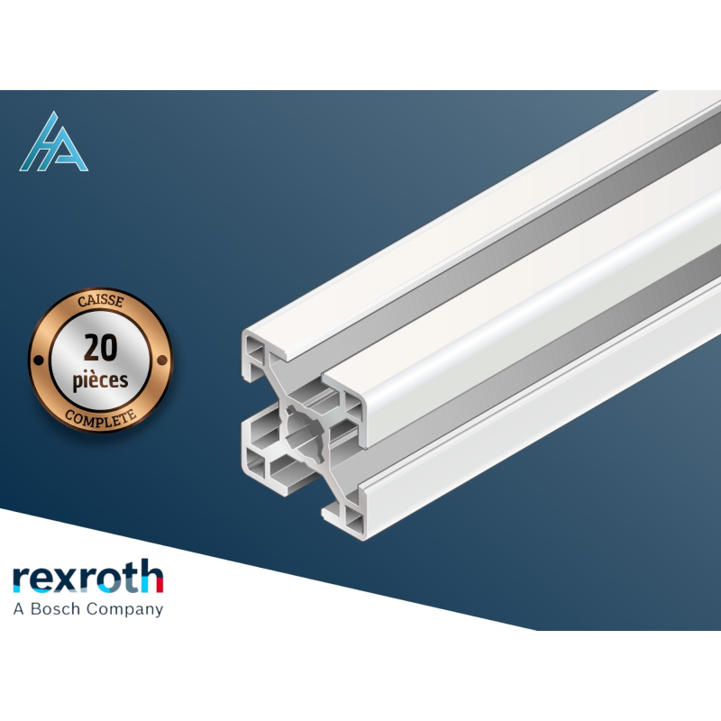 Caisse de 20 profilés aluminium d'étayage 30x30 mm | Bosch Rexroth