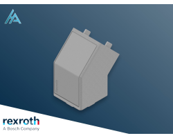 Élément de jonction 45° 40x40 gris Bosch Rexroth - Raccords de connexion
