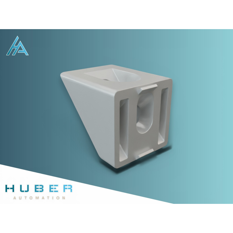 Connecteur d'angle 45° 30x30 SILVER pour profilés en aluminium