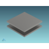 Panneau PVC épaisseur 8 mm gris clair RAL 7035 sur mesure - Qualité supérieure