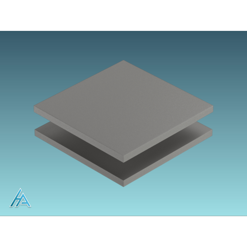 Panneau PVC épaisseur 10 mm gris clair Ral 7035 sur mesure