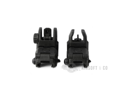 TACTICAL OPS AV / AR MBUS Gen.2 Sights Set (Black) - Equipement Sportif