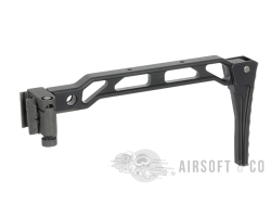 5KU Curved Folding Skeleton Stock - Accessoire haut de gamme pour airsoft