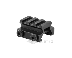 BO réhausse Picatinny 3 slots (Black) - Accessoire de qualité