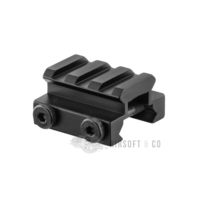 BO réhausse Picatinny 3 slots (Black) - Accessoire de qualité