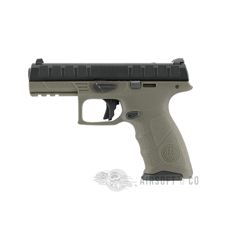 Beretta APX RDO GBB (OD) - Pistolet d'airsoft sous licence officielle