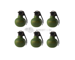 Pack de 6 grenades à main TAG-67 - Équipement Airsoft