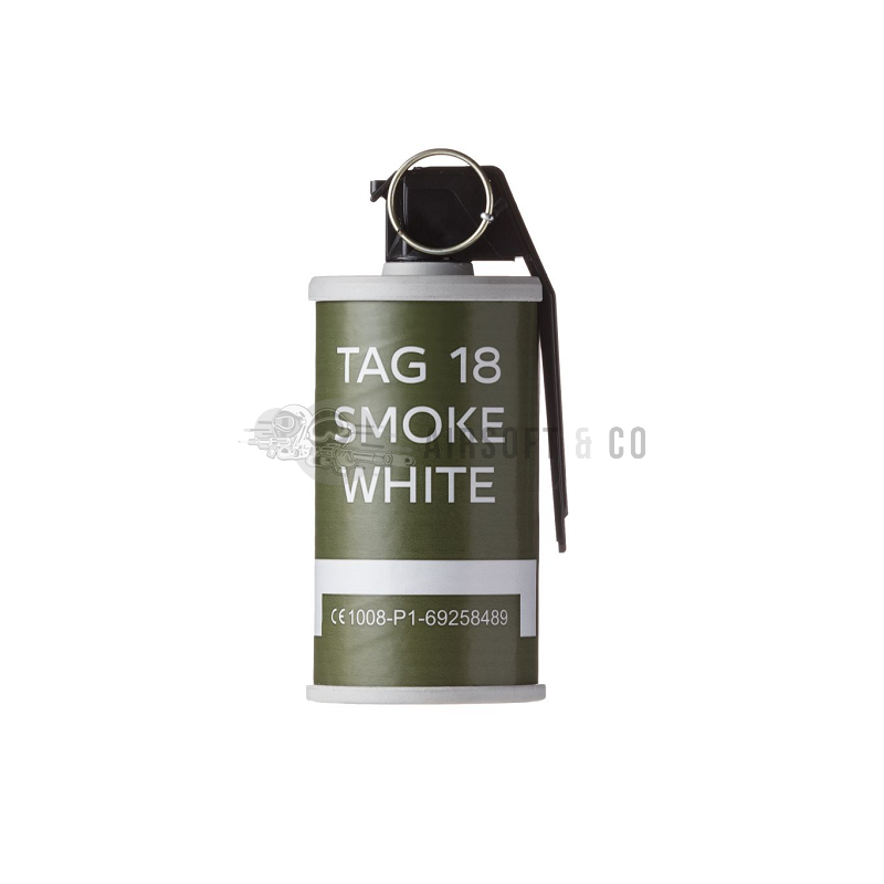 Grenade à main fumigène Smoke White TAG-18 | Équipement Sportif