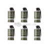 Pack de 6 grenades à main Smoke White TAG-18 | Équipement Sportif