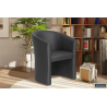 Fauteuil Charlie PU Noir - Élégance Moderne pour Votre Intérieur