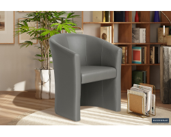 Fauteuil Charlie PU Taupe - Élégance et confort au meilleur prix